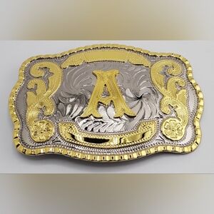 Beautiful Letter A initial belt buckles ALL letters available